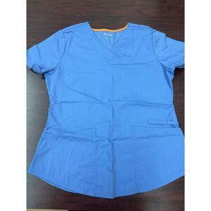 Scrubstar Ciel Blue Scrub Top Size Medium